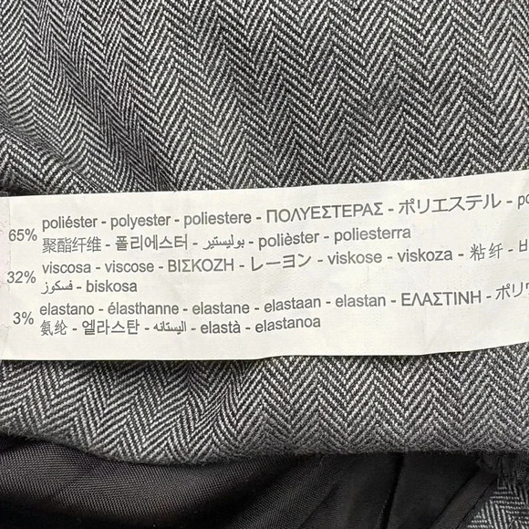 ZARA, Pinstripe Straight-Leg Classic Trousers, Small, Grey - Picture 5 of 11